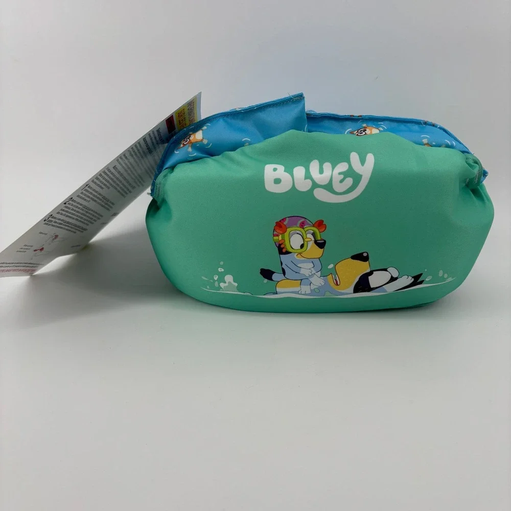 Bluey Child Life Vest 33-55 lbs Green Blue PFD Swim Aid Puddle Jumper NWT Summer